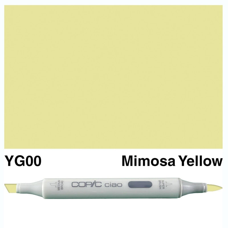 Copic Ciao YG00 mimosa yellow
