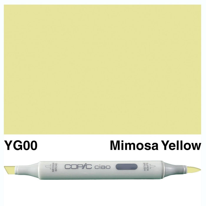 Copic Ciao YG00 mimosa yellow