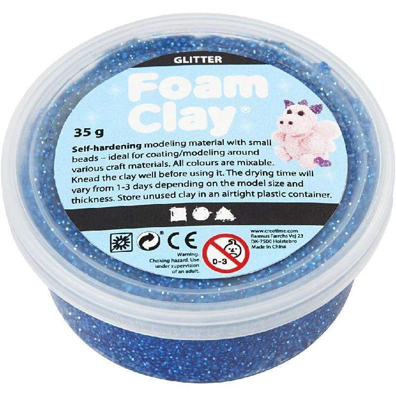 Foam Clay 35gr glitter 788850 azul oscuro FOAM CLAY CENTROARTESANO
