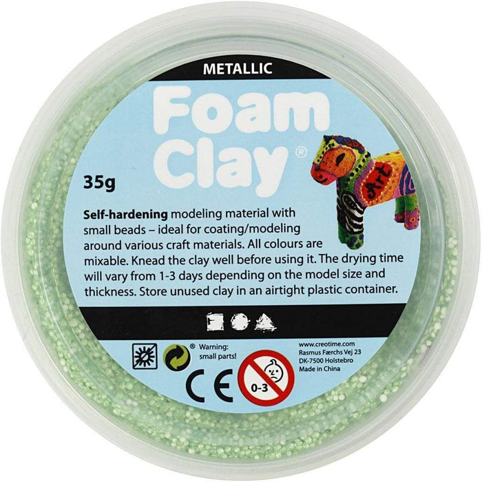 Foam Clay 35gr metalico 788790 verde FOAM CLAY CENTROARTESANO