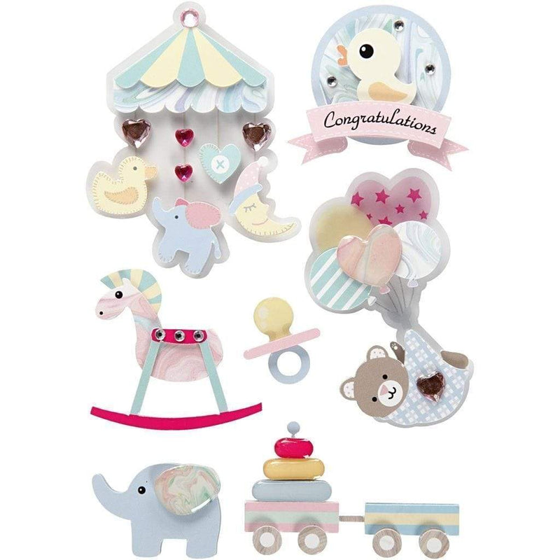 Deco accessories stickers 3D 27095 bebe CREATIV CENTROARTESANO