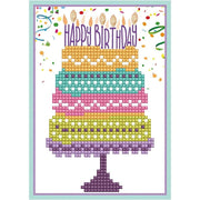 diamond dotz medidas Kit de tarjeta tarta de cumpleaños CREATIV CENTROARTESANO