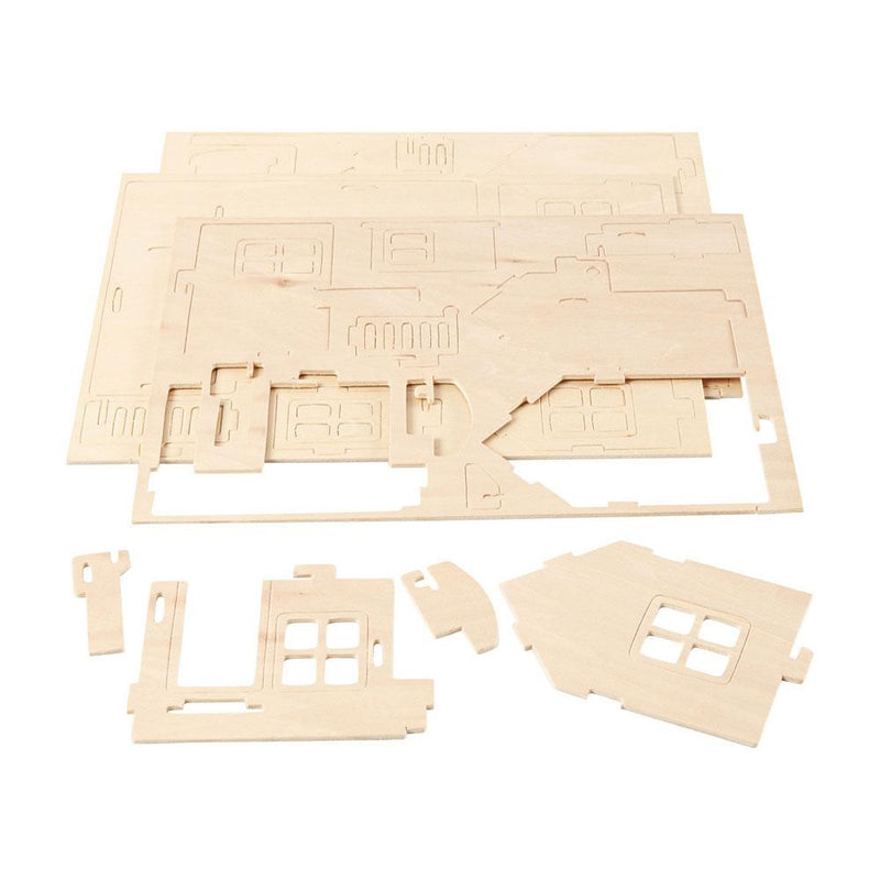 kit construccion 3D casa madera 57875 CREATIV CENTROARTESANO