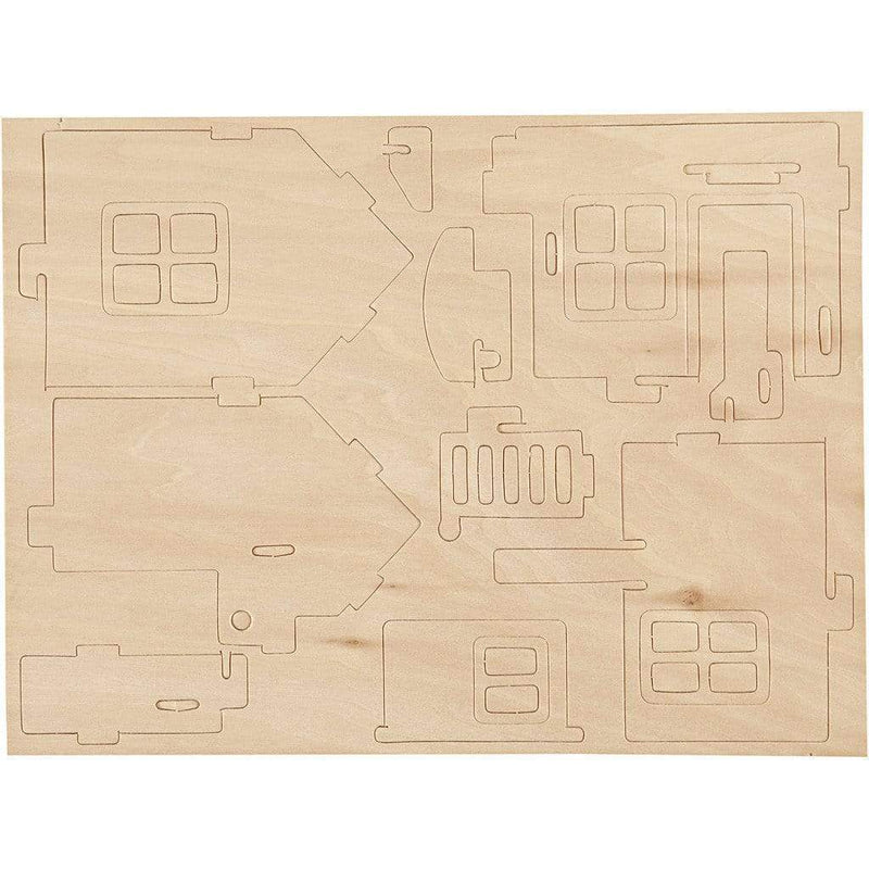 kit construccion 3D casa madera 57875 CREATIV CENTROARTESANO