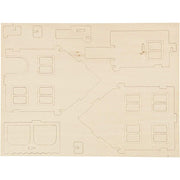 kit construccion 3D casa madera 57876 CREATIV CENTROARTESANO