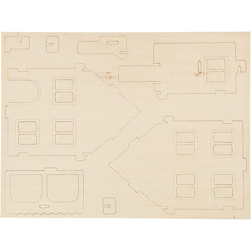 kit construccion 3D casa madera 57876 CREATIV CENTROARTESANO