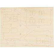 kit construccion 3D casa madera 57876 CREATIV CENTROARTESANO