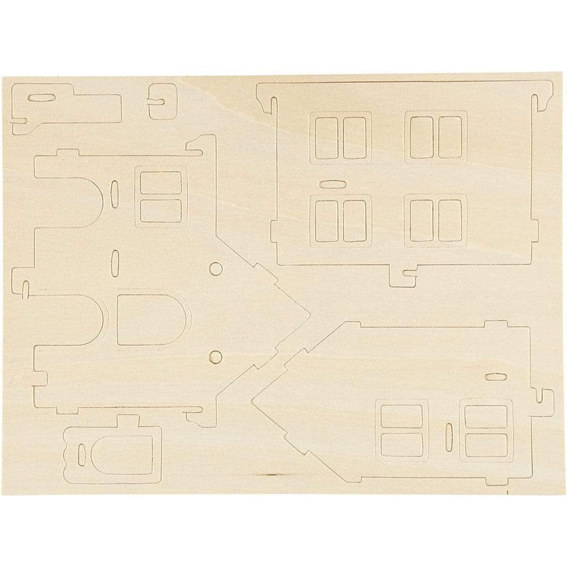 kit construccion 3D casa madera 57876 CREATIV CENTROARTESANO