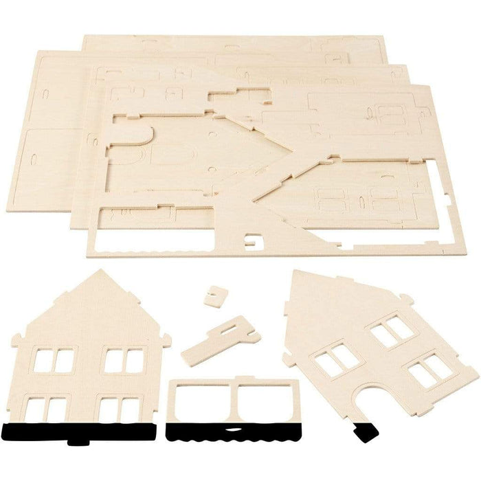 kit construccion 3D casa madera 57876 CREATIV CENTROARTESANO