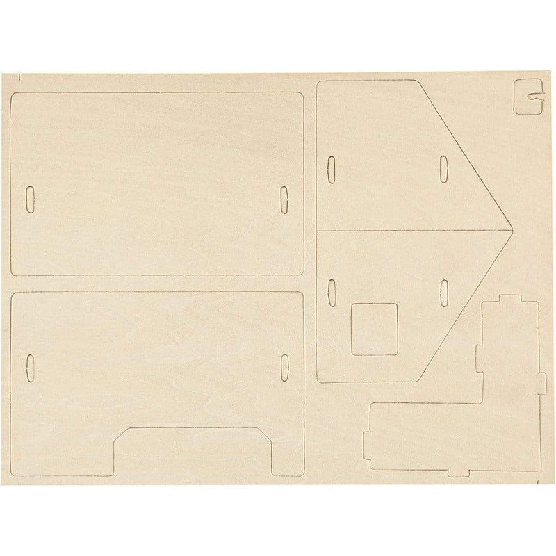 kit construccion 3D casa madera 57876 CREATIV CENTROARTESANO