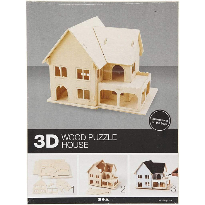 kit construccion 3D casa madera 57876 CREATIV CENTROARTESANO