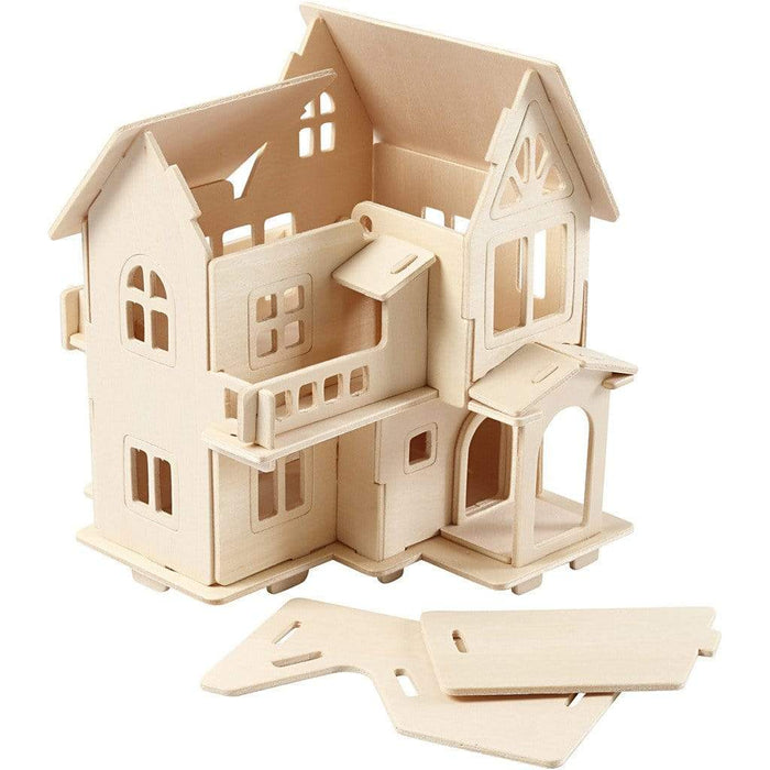 kit construccion 3D casa madera 57877 CREATIV CENTROARTESANO
