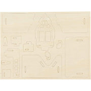 kit construccion 3D casa madera 57877 CREATIV CENTROARTESANO