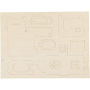 kit construccion 3D casa madera 57877 CREATIV CENTROARTESANO