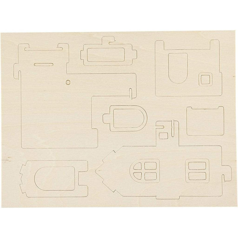 kit construccion 3D casa madera 57877 CREATIV CENTROARTESANO