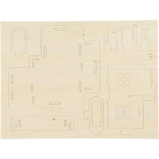 kit construccion 3D casa madera 57877 CREATIV CENTROARTESANO