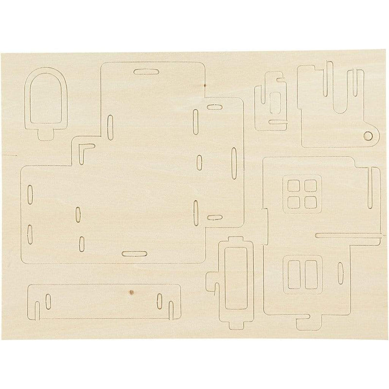 kit construccion 3D casa madera 57877 CREATIV CENTROARTESANO