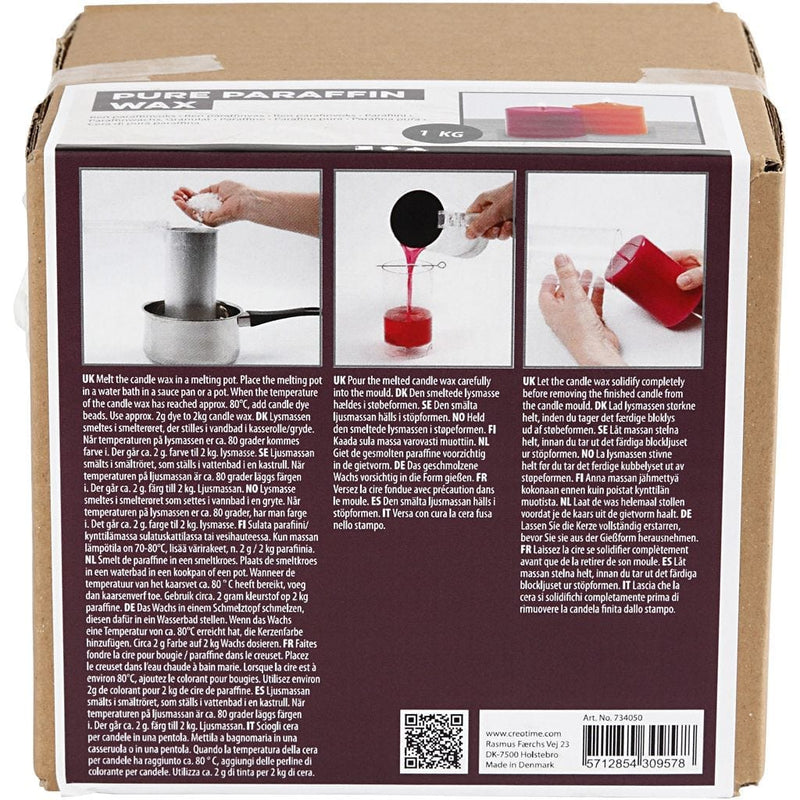 Parafina pura en escamas 1000gr CREATIV CENTROARTESANO