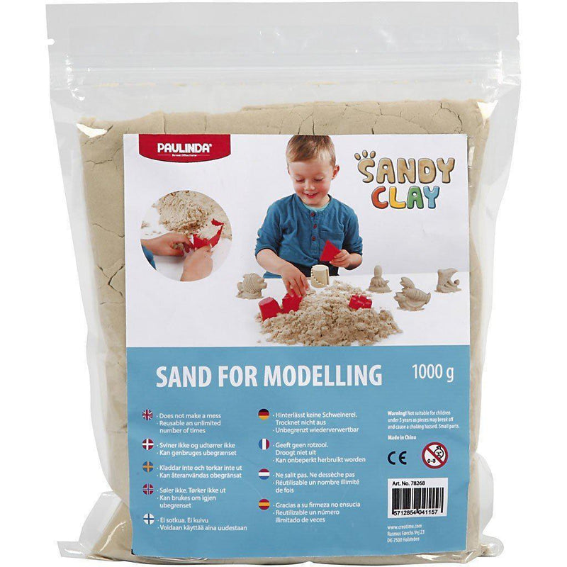 Sandy clay arena para modelar 1kg natural 78268 CREATIV CENTROARTESANO