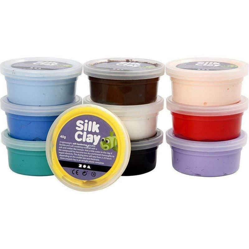 Silk clay 40gr 79143 kit 10 colores CREATIV CENTROARTESANO