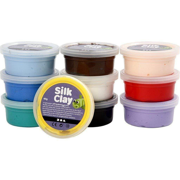 Silk clay 40gr 79143 kit 10 colores CREATIV CENTROARTESANO