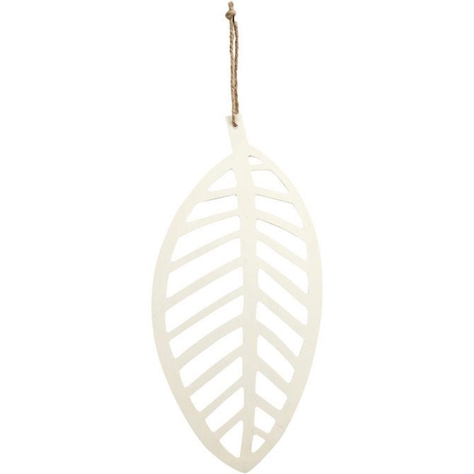 silueta madera de hoja trop. alargada 35x17 57907 CREATIV CENTROARTESANO