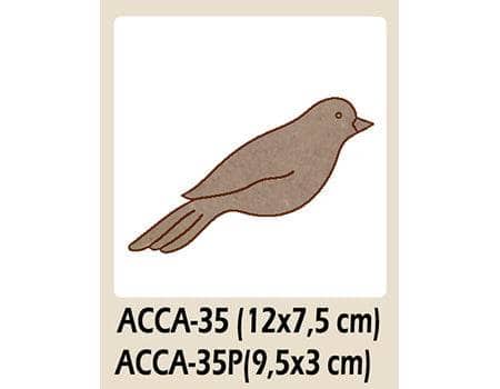 Dayka ACCA-035 silueta pajaro perfil DAYKA CENTROARTESANO