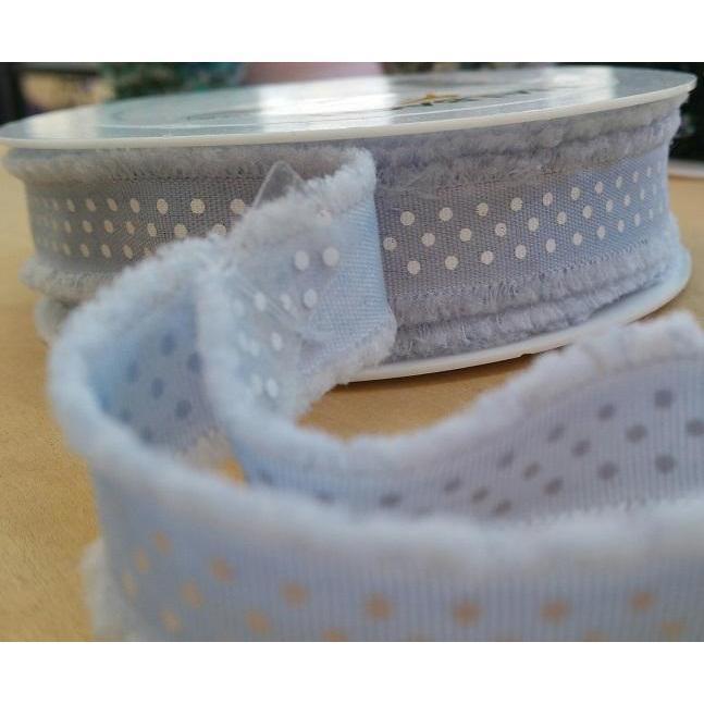 Dayka cinta azul topos blancos 18mm DAYKA CENTROARTESANO