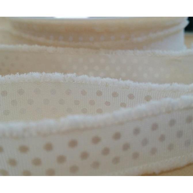 Dayka cinta crema topos blancos 18mm DAYKA CENTROARTESANO