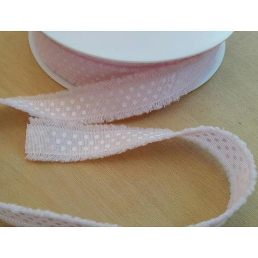 Dayka cinta rosa con topos blancos 18mm DAYKA CENTROARTESANO