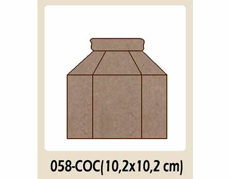 Dayka COC-058 silueta bote mermelada 10, 2x10, 2 DAYKA CENTROARTESANO