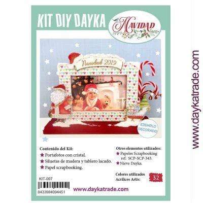 Dayka kit navidad 2019 kit007 marco cristal papa noel DAYKA CENTROARTESANO
