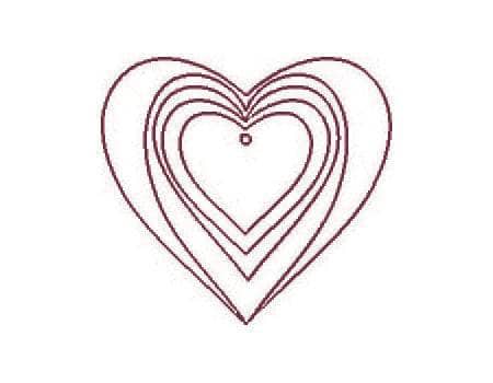 Dayka MET-007 set metacrilato corazones DAYKA CENTROARTESANO