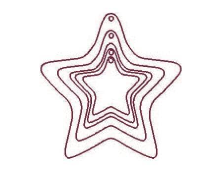 Dayka MET-008 set metacrilato estrellas DAYKA CENTROARTESANO