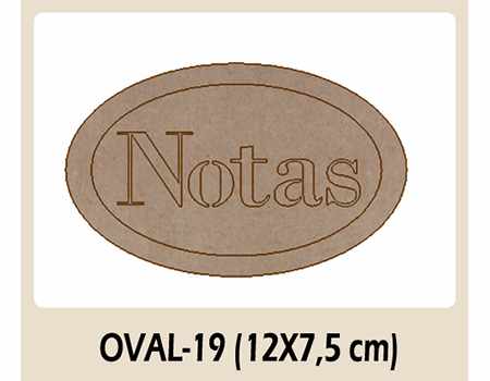 Dayka OVAL-019 silueta oval NOTAS DAYKA CENTROARTESANO