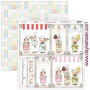 Dayka papel scrap bloc 24h 30x30 SCP3027 La cocina me facina DAYKA CENTROARTESANO