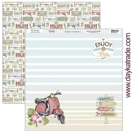 Dayka Papel Scrap scp-315 viaje DAYKA CENTROARTESANO