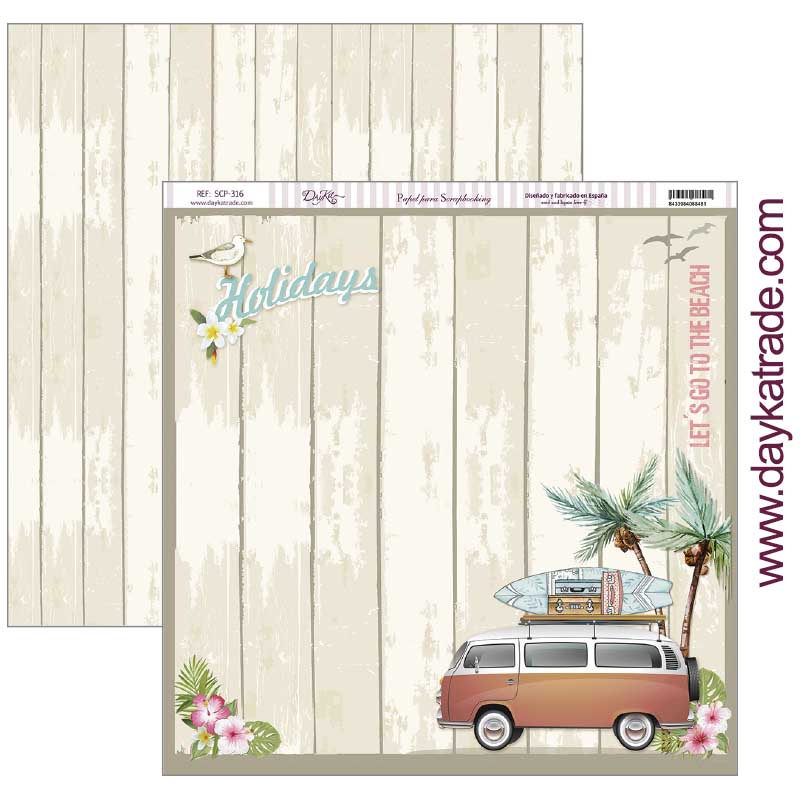 Dayka Papel Scrap scp-316 viaje DAYKA CENTROARTESANO