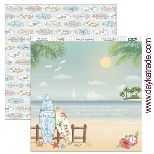 Dayka Papel Scrap scp-317 viaje DAYKA CENTROARTESANO