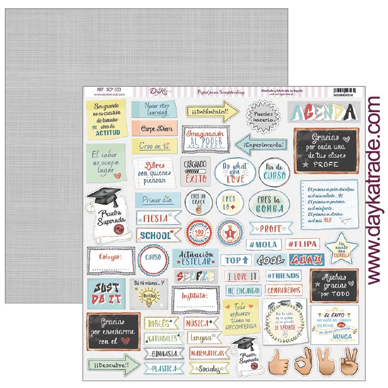Dayka papel scrap SCP-333 colegio DAYKA CENTROARTESANO
