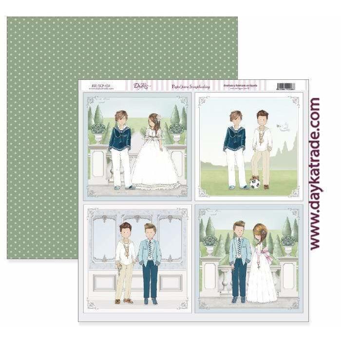 Dayka papel scrap SCP-434 comunión 2021 DAYKA CENTROARTESANO