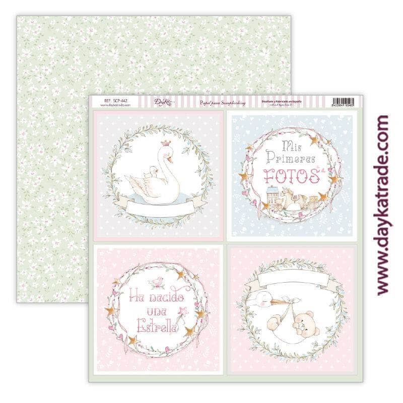 Dayka papel scrap SCP-442 Ha nacido una estrella tarjetas DAYKA CENTROARTESANO