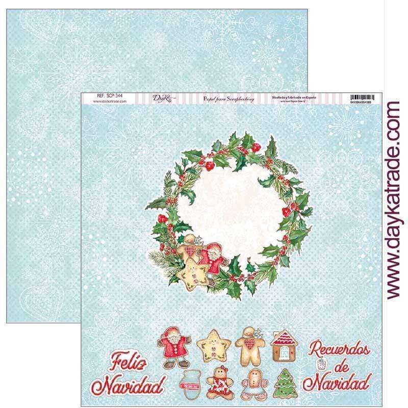 Dayka papel scrap SCP344 navidad 2019 DAYKA CENTROARTESANO