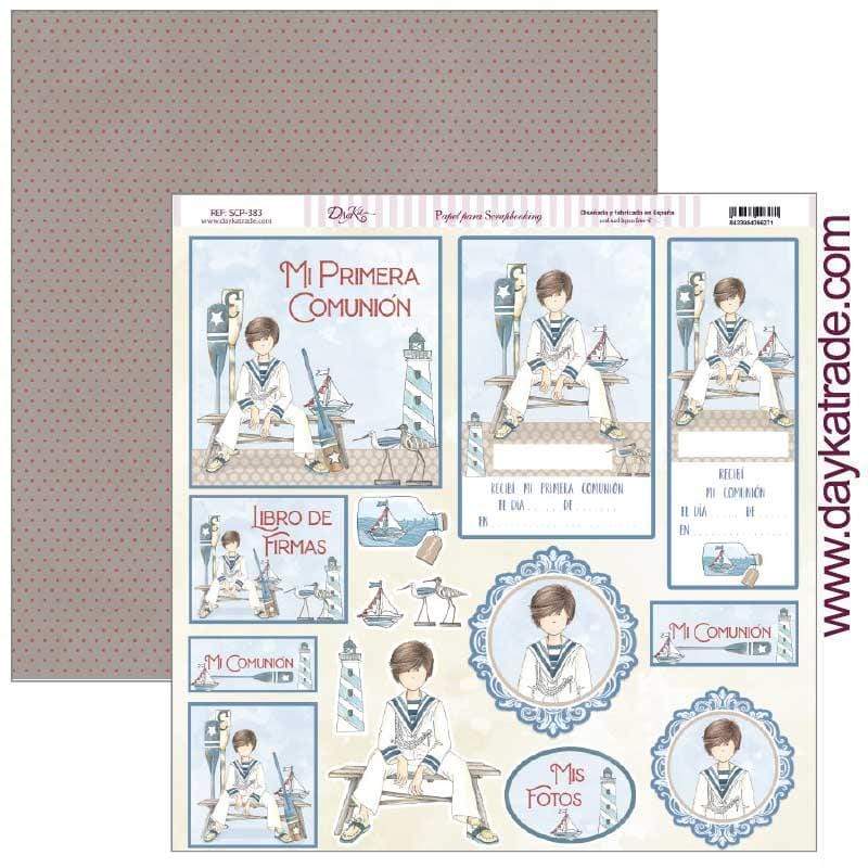 Dayka papel scrap SCP383 comunion 2020 niño DAYKA CENTROARTESANO