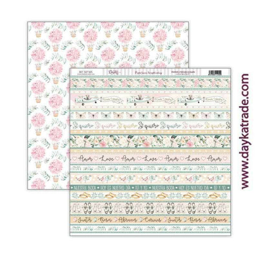 Dayka papel scrap SCP505 Recien casados Si quiero DAYKA CENTROARTESANO