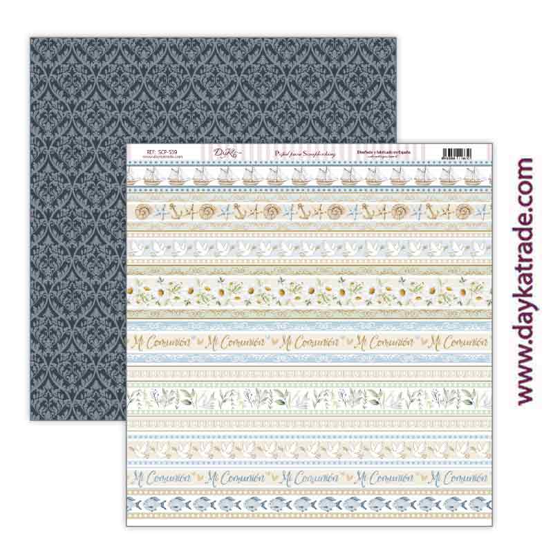 Dayka papel scrap SCP539 Comunion niño 2023 Bendiciones DAYKA CENTROARTESANO