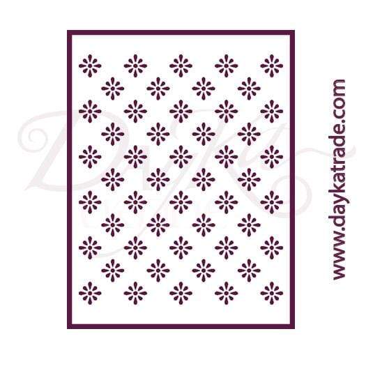 Dayka plantilla A4 T-3258 fondo flores DAYKA CENTROARTESANO