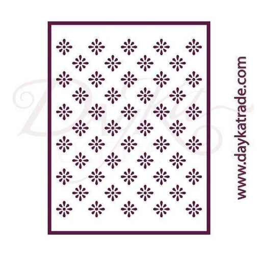 Dayka plantilla A4 T-3258 fondo flores DAYKA CENTROARTESANO