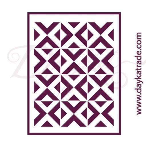 Dayka plantilla A4 T-3270 fondo geometrico DAYKA CENTROARTESANO