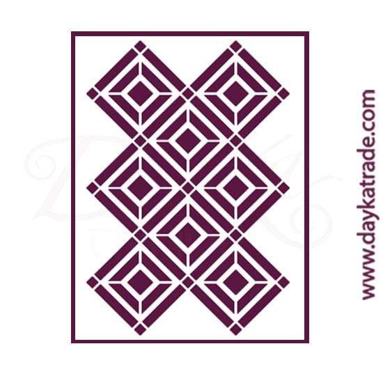 Dayka plantilla A4 T-3273 fondo geometrico DAYKA CENTROARTESANO